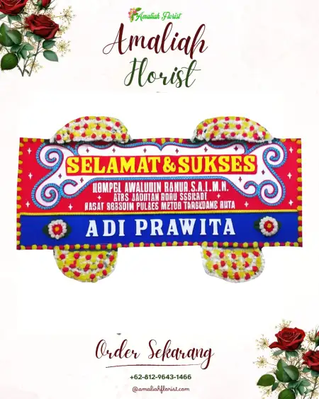 Papan Bunga Ucapan Selamat Cikedondong